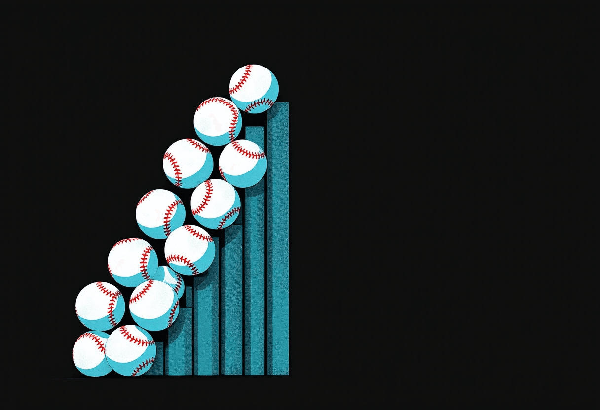 Editorial illustration: Most Home Runs in MLB History